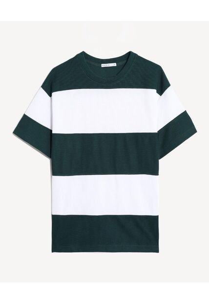 Camiseta  Para Hombre Manga Corta Cuello Redondo Color Verde Marca Seven Seven #45098224