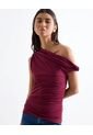 Camiseta  Para Mujer Manga Corta Moda Color Vino Marca Seven Seven #28097445 de Seven Seven