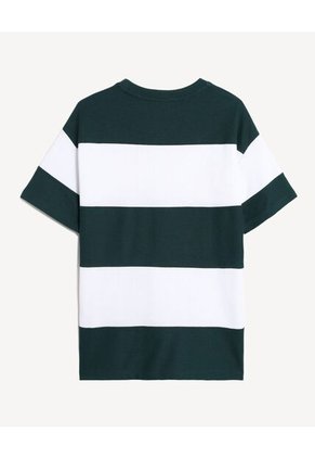 Camiseta  Para Hombre Manga Corta Cuello Redondo Color Verde Marca Seven Seven #45098224