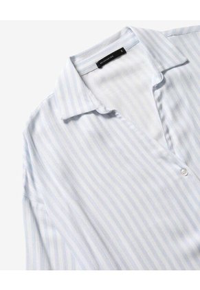 Blusa  Para Mujer Manga Corta Color Celeste Marca Seven Seven #28127538