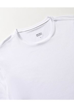 Camiseta  Para Hombre Manga Corta Cuello Redondo Color Blanco Marca Seven Seven #45097673