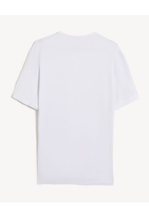 Camiseta  Para Hombre Manga Corta Cuello Redondo Color Blanco Marca Seven Seven #45097673