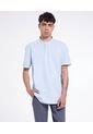 Polo Para Hombre Cuello Mao  Color Celeste Marca Seven Seven #45110767 de Seven Seven
