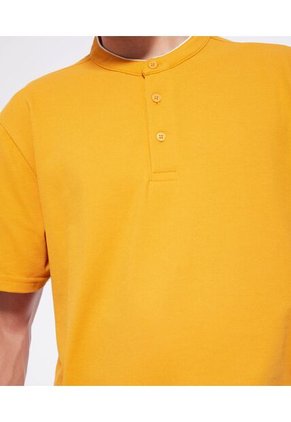 Polo Para Hombre Cuello Mao  Color Cafe  Marca Seven Seven #45110766