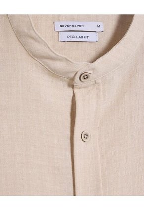 Camisa Para Hombre Manga Corta  Color Arena Marca Seven Seven #45012094