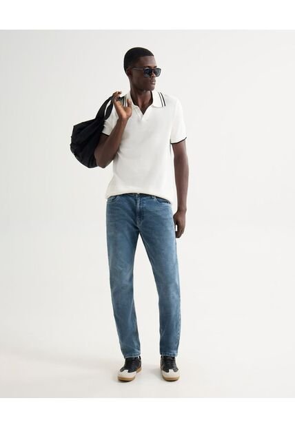 Polo Para Hombre Cuello Tejido Sin Bolsillo Color Marfil Marca Seven Seven #45110872