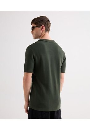 Polo Para Hombre Cuello Tejido Sin Bolsillo Color Verde Marca Seven Seven #45110893