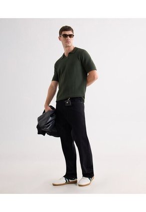 Polo Para Hombre Cuello Tejido Sin Bolsillo Color Verde Marca Seven Seven #45110893