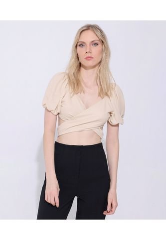 Camiseta Para Mujer Manga Corta Color Beige Marca Seven Seven #28095333 Seven Seven