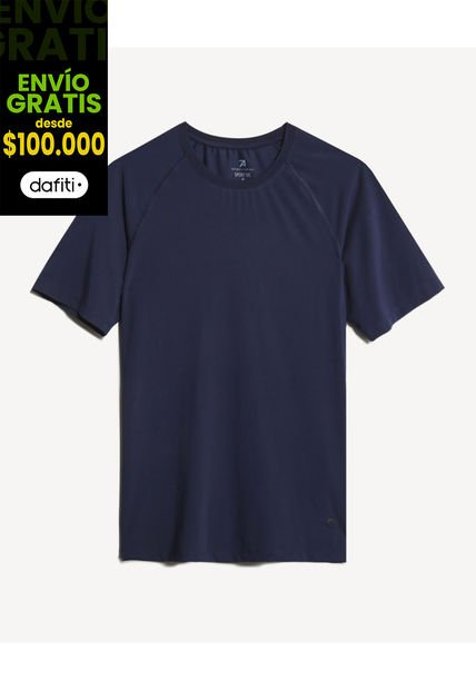 Camiseta Para Hombre Manga Corta Cuello Redondo Color Azul Marca Seven Seven #45092689