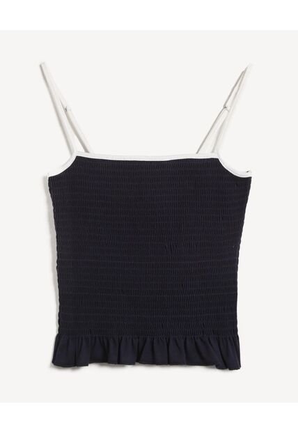 Camiseta Para Mujer Manga Sisa Moda Color Azul Marca Seven Seven #28096486