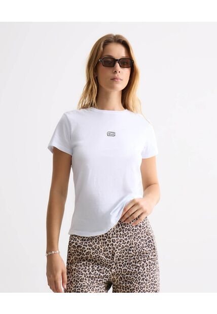 Camiseta Para Mujer Manga Corta Cuello Redondo Color Blanco Marca Seven Seven #28096377