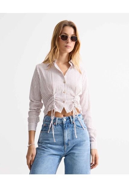 Blusa Para Mujer Manga Larga Color Blanco Marca Seven Seven #28124083