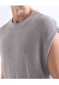 Camiseta Texturizada Sin Mangas  Para Hombre Gris Seven Seven de Seven Seven