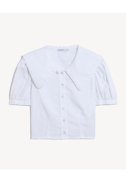 Blusa Para Mujer Manga Corta Color Crudo Marca Seven Seven #28124081