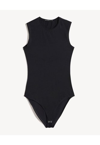 Body Cuello Redondo  Para Mujer Negro Seven Seven Seven Seven