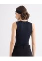 Body Cuello Redondo  Para Mujer Negro Seven Seven de Seven Seven
