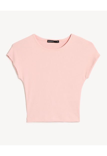 Camiseta Para Mujer Manga Corta Cuello Redondo Color Rosa Marca Seven Seven #28096403