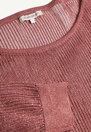 Saco Para Mujer Cuello Redondo Color Cafe  Marca Seven Seven #28330639