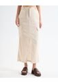 Falda Para Mujer Largo Color Beige Marca Seven Seven #28140904 de Seven Seven