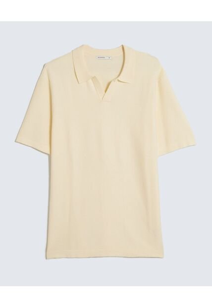 Polo Para Hombre Cuello Tejido Sin Bolsillo Color Beige Marca Seven Seven #45110894