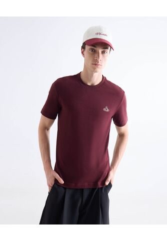 Camiseta  Para Hombre Manga Corta Cuello Redondo Color Vino Marca Seven Seven #45092819 Seven Seven