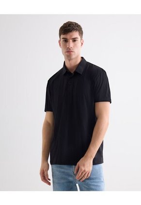 Polo Para Hombre Cuello Maquina  Color Negro Marca Seven Seven #45110863