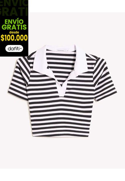 Camiseta Para Mujer Manga Corta Moda Color Negro Marca Seven Seven #28096379