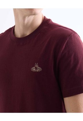 Camiseta  Para Hombre Manga Corta Cuello Redondo Color Vino Marca Seven Seven #45092819