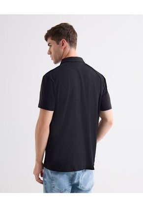 Polo Para Hombre Cuello Maquina  Color Negro Marca Seven Seven #45110863