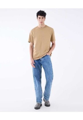 Camiseta Para Hombre Manga Corta Color Camel Marca Seven Seven #45092598