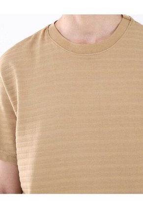 Camiseta Para Hombre Manga Corta Color Camel Marca Seven Seven #45092598