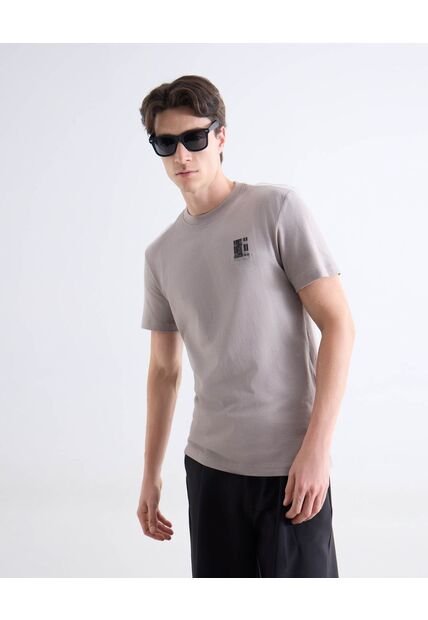 Camiseta  Para Hombre Manga Corta Cuello Redondo Color Gris Marca Seven Seven #45092821