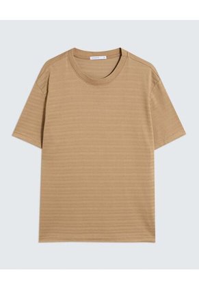 Camiseta Para Hombre Manga Corta Color Camel Marca Seven Seven #45092598