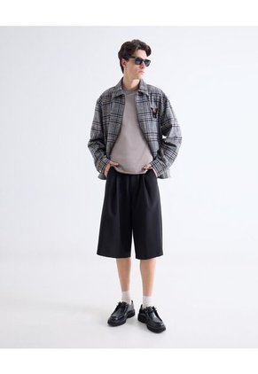 Camiseta  Para Hombre Manga Corta Cuello Redondo Color Gris Marca Seven Seven #45092821