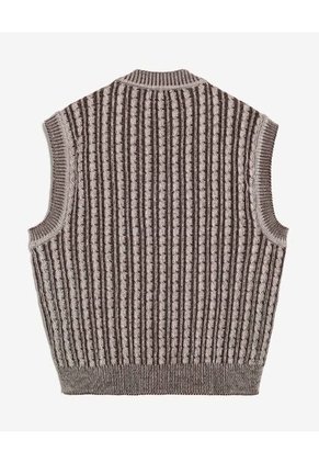 Chaleco Para Hombre Punto Color Café Marca Seven Seven #45250017