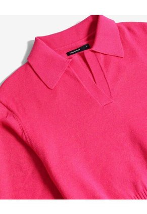 Saco  Para Mujer Cuello V Color Fucsia Marca Seven Seven #28330698