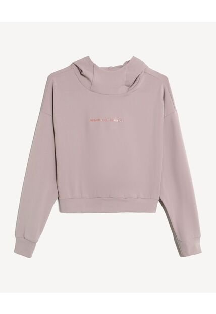 Buzo  Para Mujer Hoodie Color Taupe Marca Seven Seven #28060442