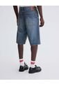 Bermuda Loose Azul Oscuro Dirty  Para Hombre Azul Seven Seven de Seven Seven