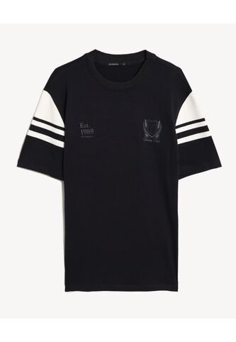 Camiseta  Para Hombre Manga Corta Cuello Redondo Color Negro Marca Seven Seven #45092883 Seven Seven