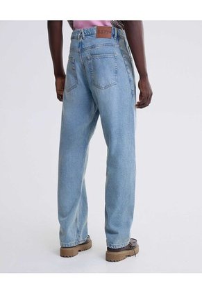 Jean Straight Claro  Para Hombre Azul Seven Seven