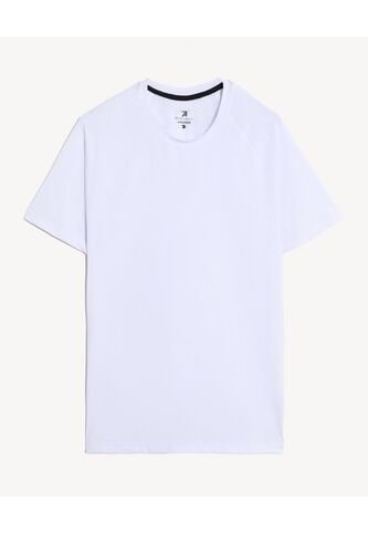 Camiseta  Para Hombre Manga Corta Cuello Redondo Color Blanco Marca Seven Seven #45092576 Seven Seven