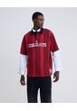 Polo Manga Corta  Para Hombre Rojo Seven Seven de Seven Seven
