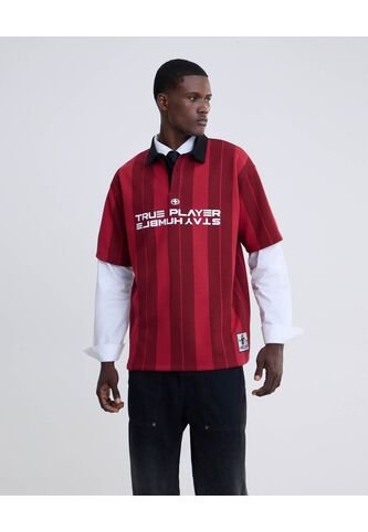 Polo Manga Corta  Para Hombre Rojo Seven Seven Seven Seven
