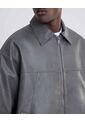 Chaqueta Pu Gris  Para Hombre Gris Seven Seven de Seven Seven