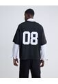 Camiseta Screen Boxy  Para Hombre Negro Seven Seven de Seven Seven