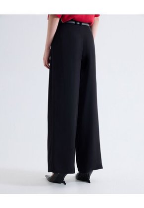 Pantalón Con Detalle De Pinzas  Para Mujer Negro Seven Seven