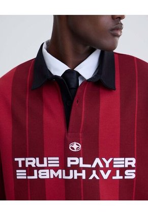 Polo Manga Corta  Para Hombre Rojo Seven Seven