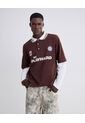Polo Manga Larga  Para Hombre Café Seven Seven de Seven Seven