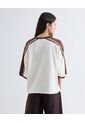 Camiseta Boxy Manga Corta  Para Mujer Café Seven Seven de Seven Seven